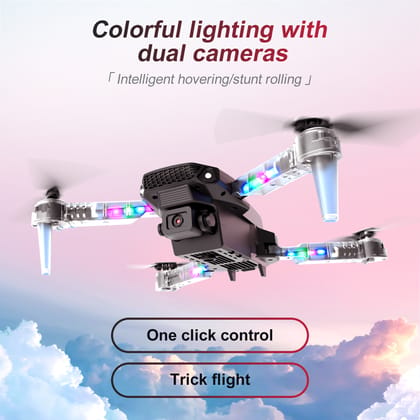 E88 Light Drone with Single Camera & Single Battery - Foldable, Compact & High-Performance Drone