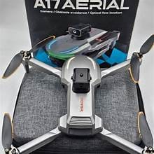 A17 Aerial Drone with HD Dual Camera, 360° Obstacle Avoidance, Optical Flow Positioning, Foldable RC Quadcopter, Altitude Hold, WiFi FPV, One-Key Takeoff & Landing for Kids & Adults