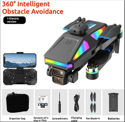 S5HP GPS Drone with Dual 8K Camera, GPS Positioning, Single Battery, Foldable Premium RC Quadcopter for Aerial Photography & Beginners